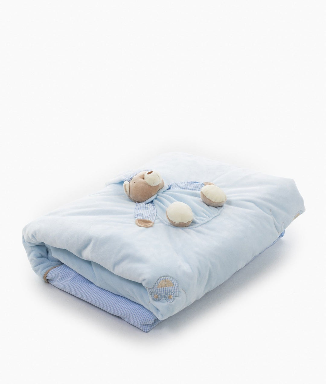 Blue quilt and cover set for toddlers