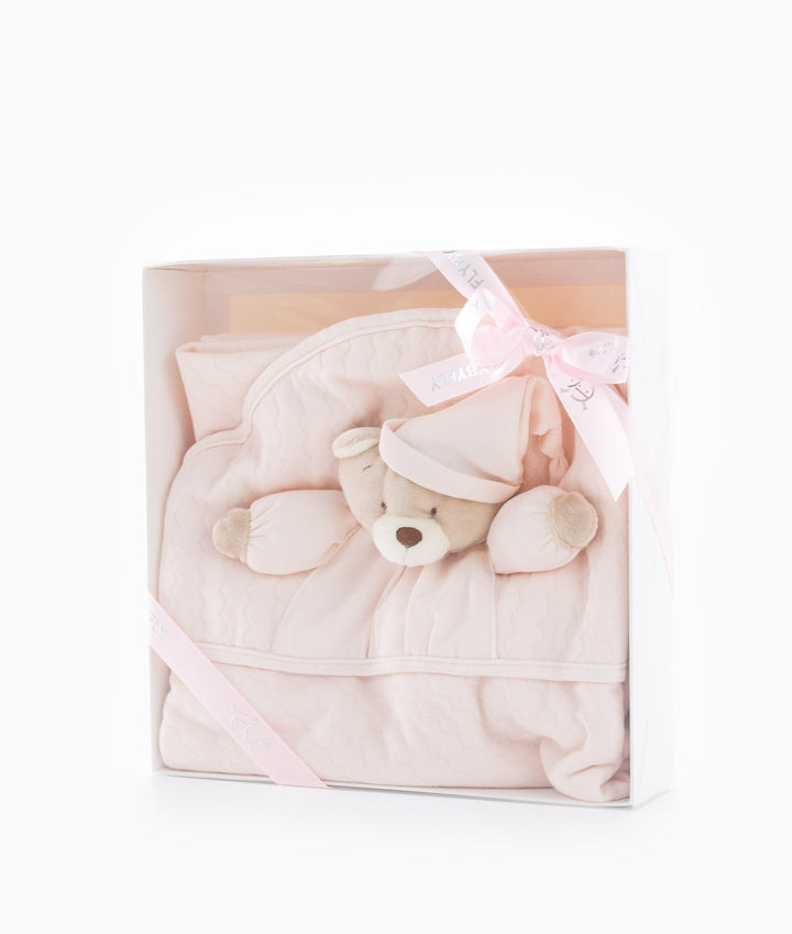 3D Bear Swaddle - Pink
