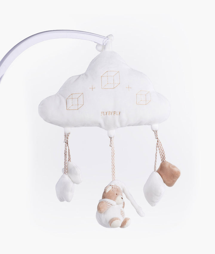 Bear & Cloud Activity Toy | Beige & White