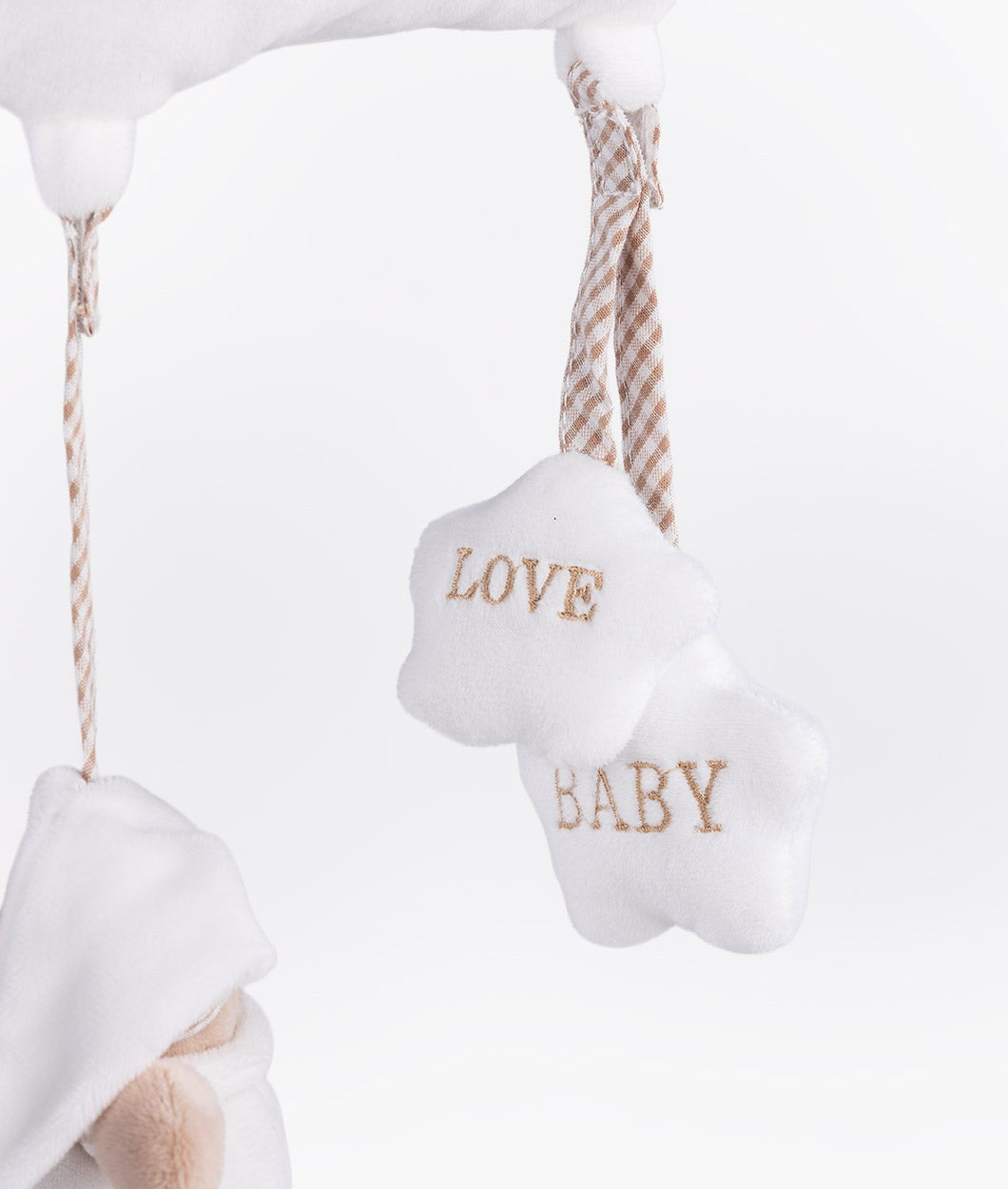 Bear & Cloud Activity Toy | Beige & White