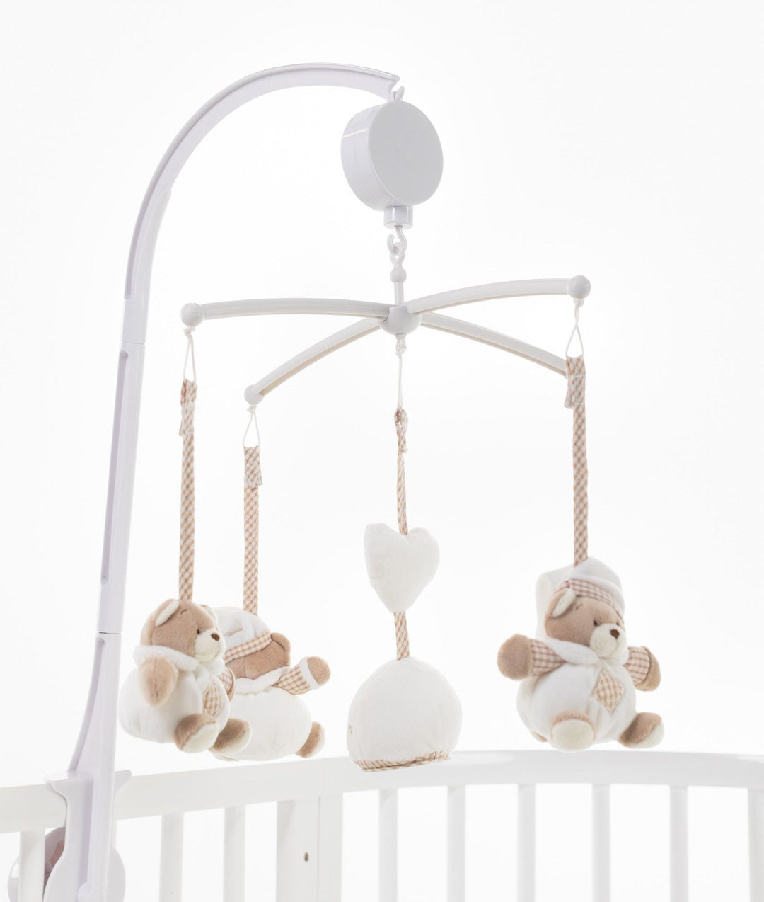 Baby cot musical mobile with teddy bears