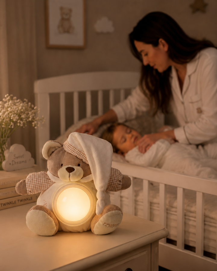 Musical Night Light | White & Beige