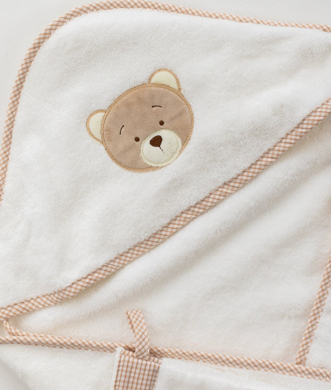 Hooded Towel with Mitt & Toy - Beige
