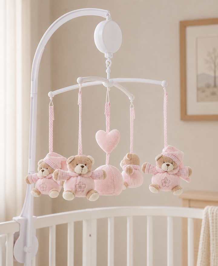 Bear Musical Mobile | Pink