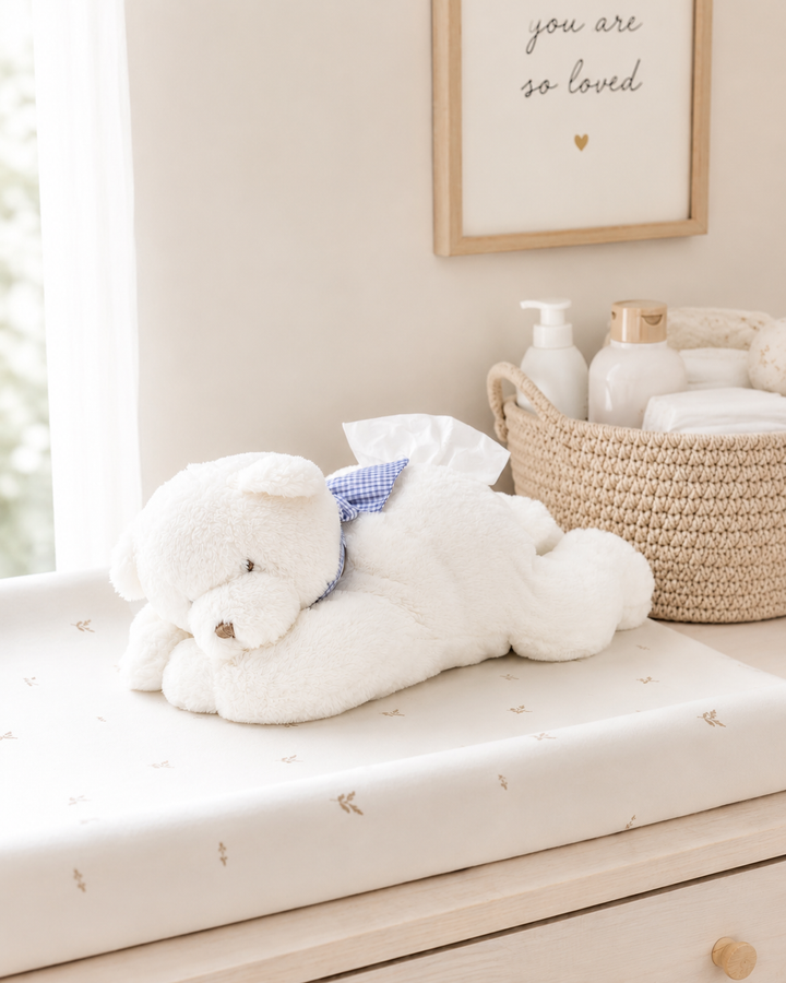 Baby Wipes Holder | White & Grey