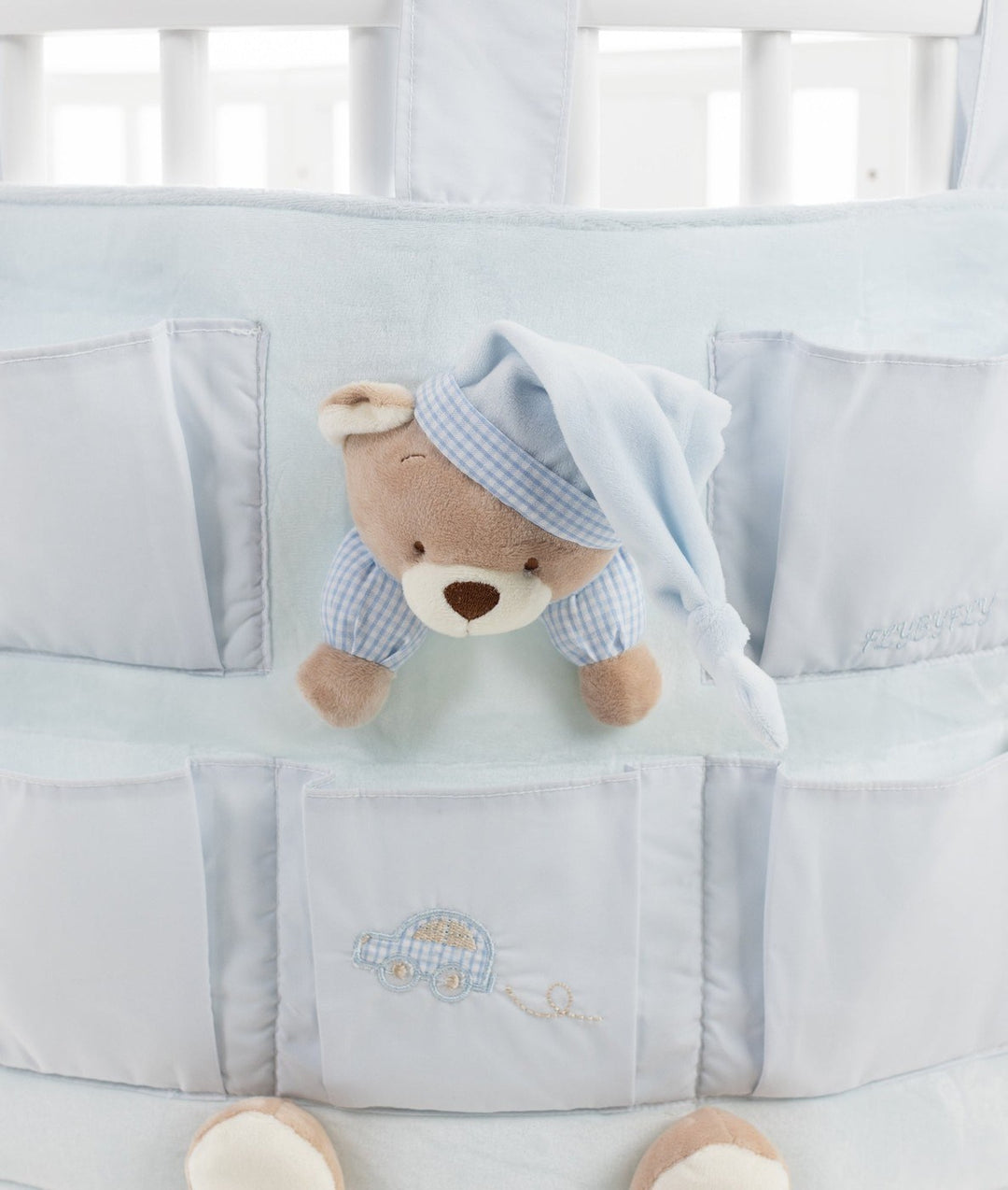 Baby nursery organiser in blue