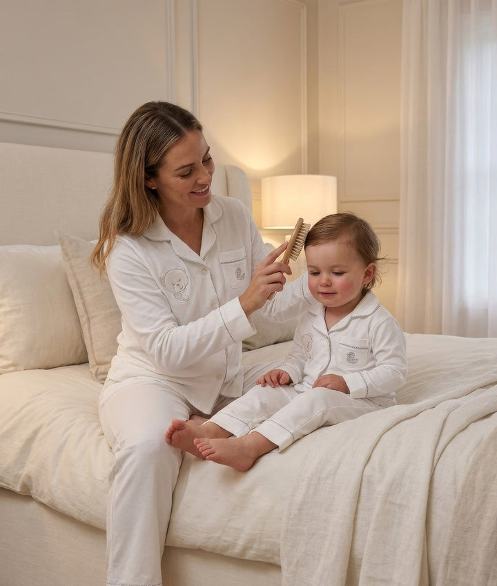 Toddler Pyjama Set | Grey & White
