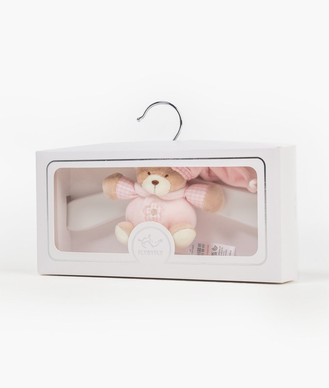 Baby wooden clothes hanger in pink