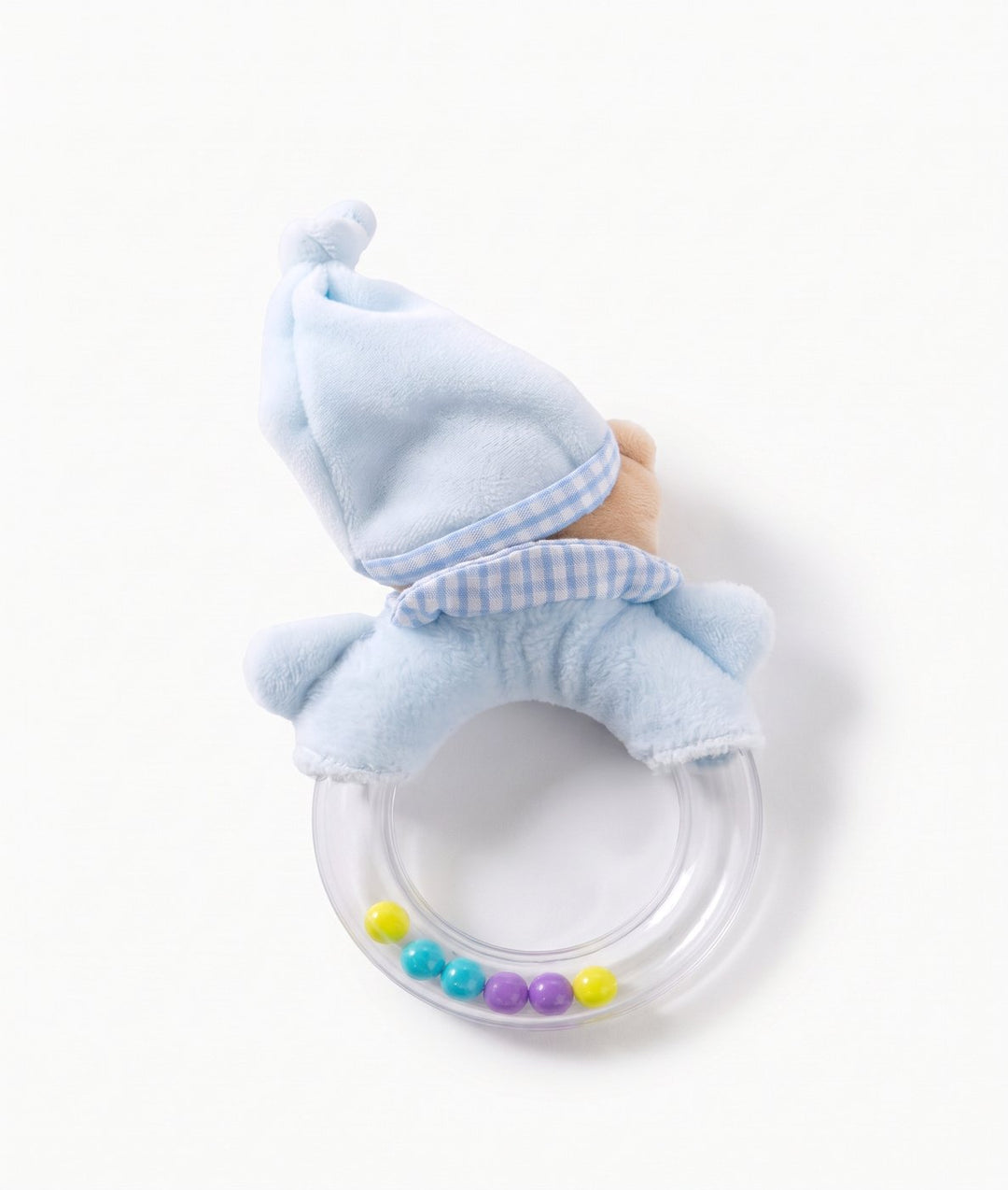 Baby Bear Rattle in Blue by FlyByFly