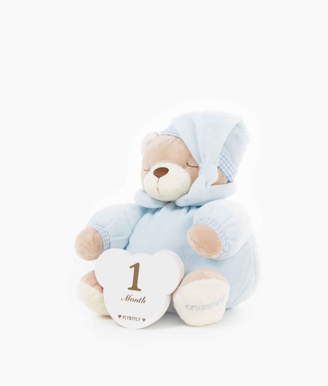 Baby milestone cards in blue