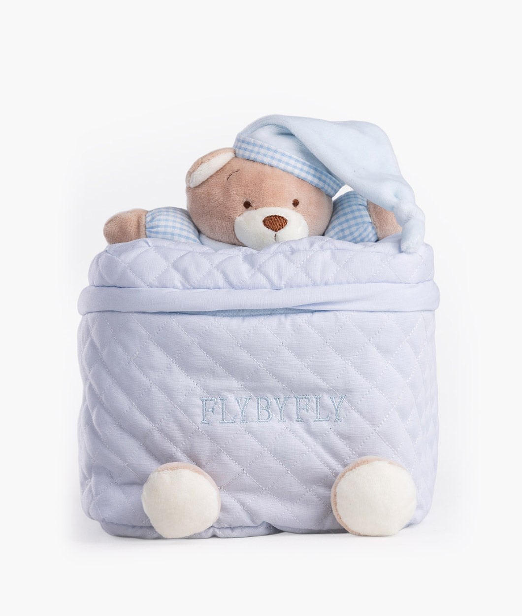Baby organiser bag for nursery in blue
