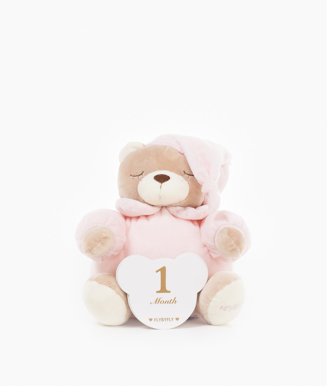 Baby milestone cards in pink