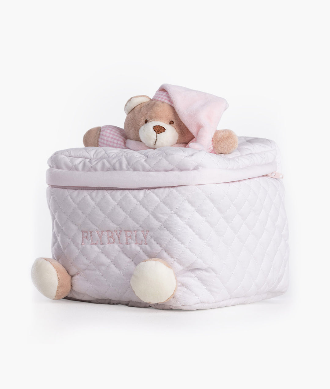 Baby organiser bag for nursery in pink
