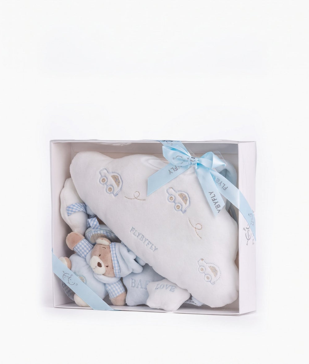 Bear & Cloud Activity Toy in Blue by FlyByFly