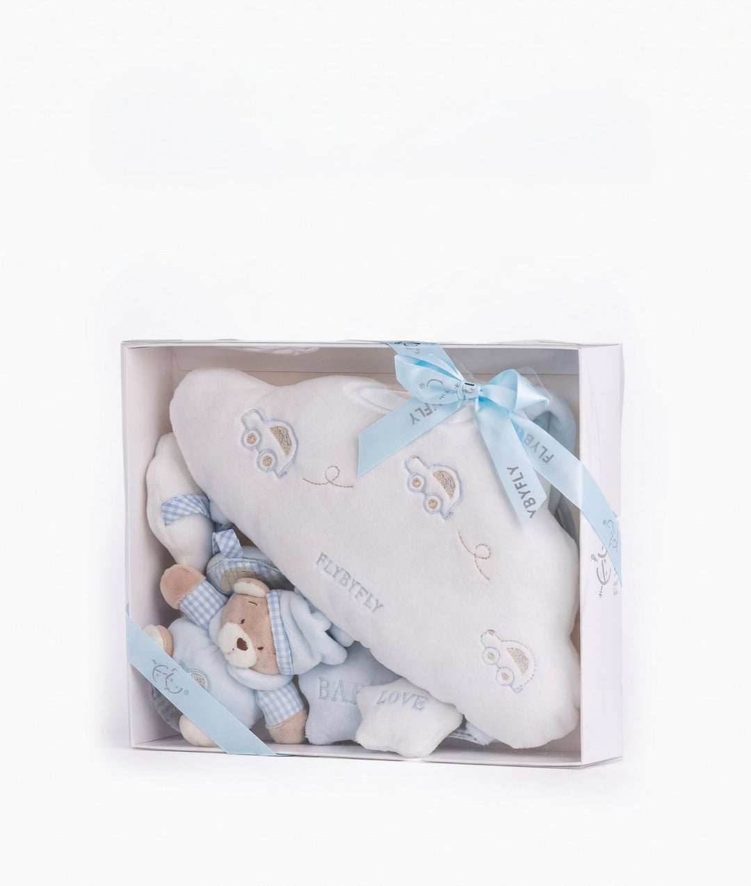 Bear & Cloud Activity Toy in Blue by FlyByFly