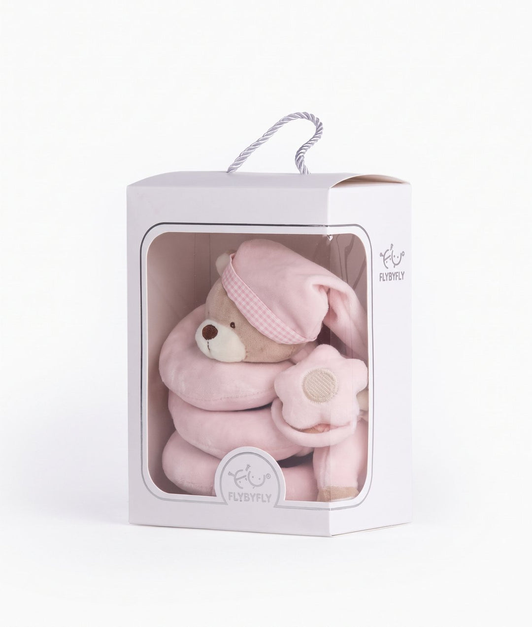 Bear Spiral Activity Toy in Pink by FlyByFly