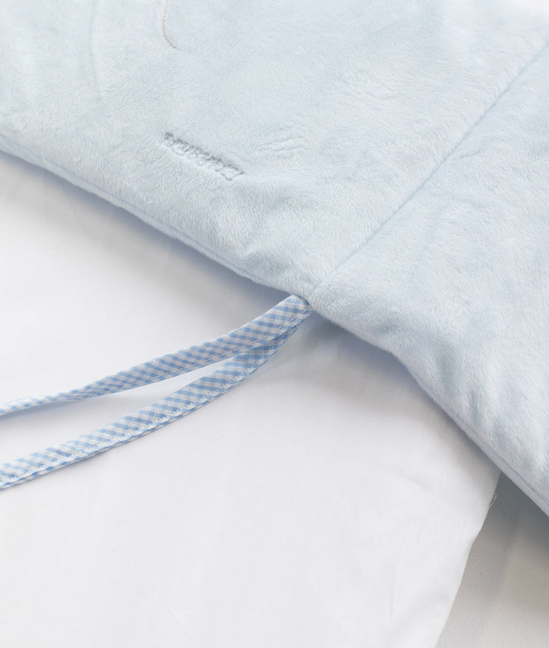 Blue baby bassinet bedding