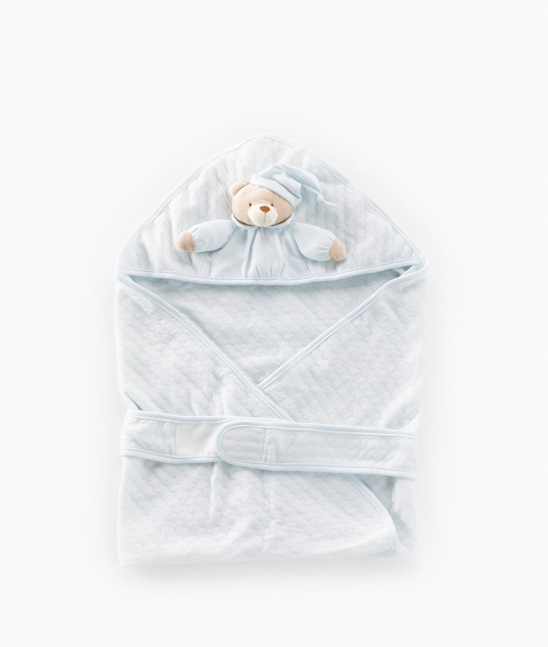 Blue newborn swaddle blanket