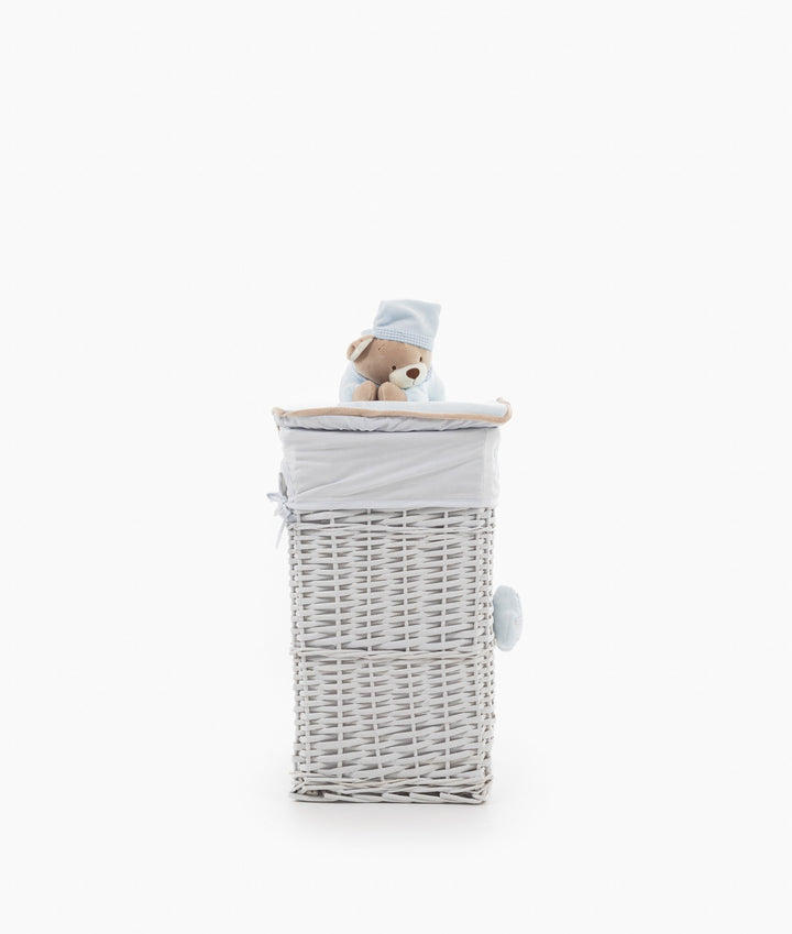 Blue square storage basket set