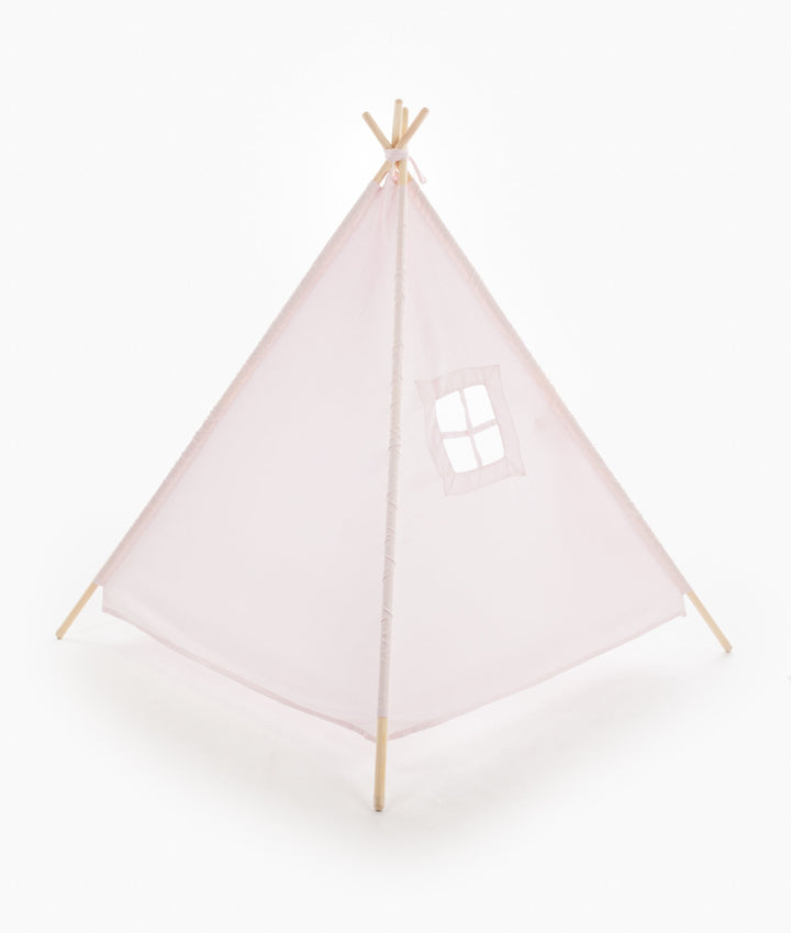 Pink kids teepee tent for nursery and playroom