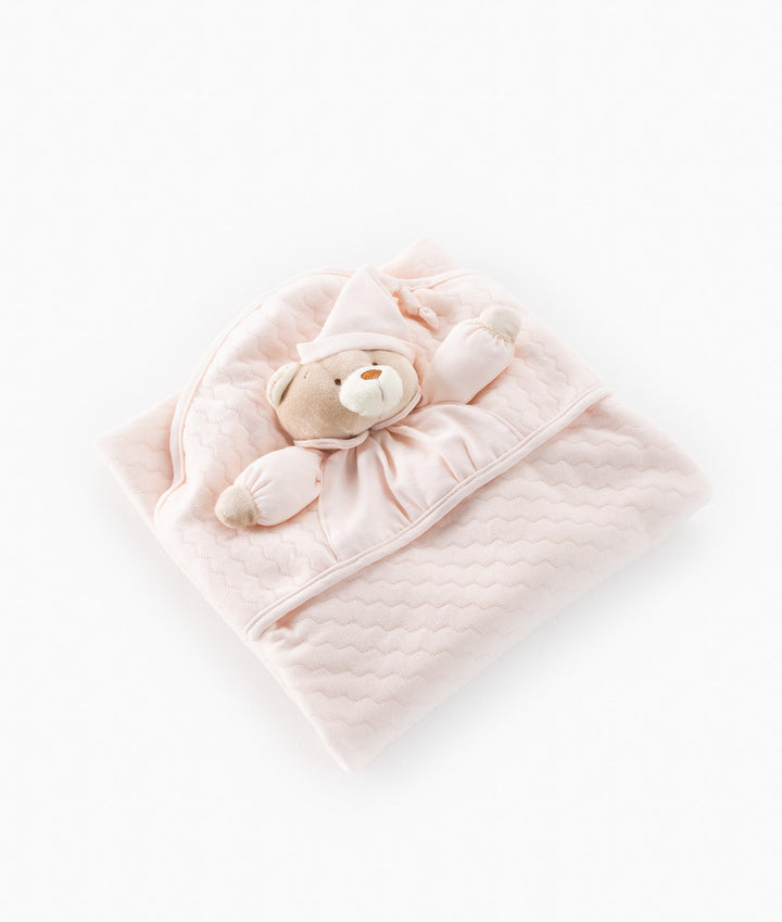 Pink newborn swaddle blanket