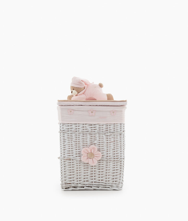 Pink square storage basket set